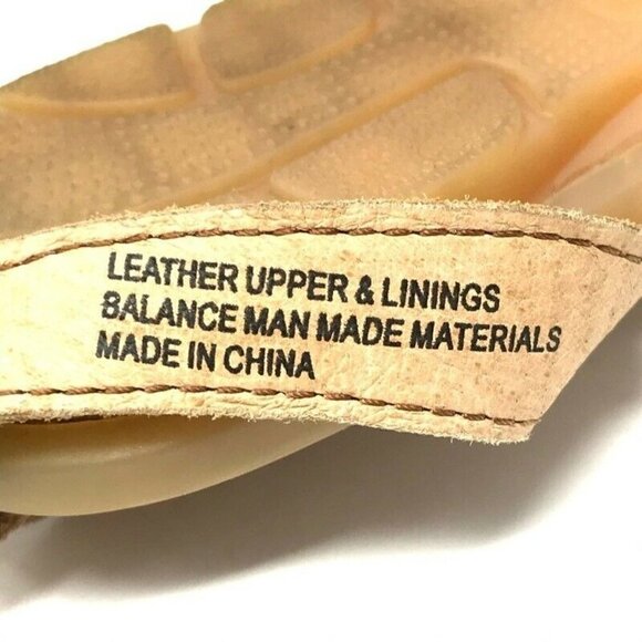 Born August Ankle Strap Flat Sandals Brown 6 - Picture 7 of 10